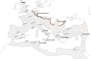 Limes Atlas - kaart van de Limes op Europese schaal