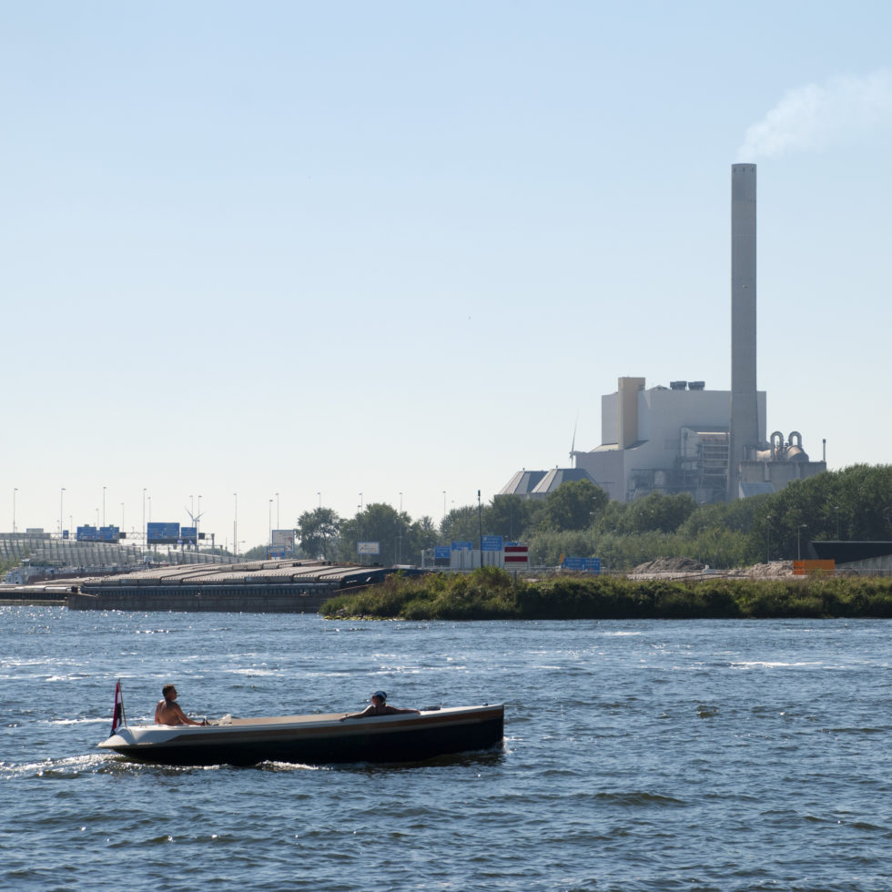 Foto van de excursie naar het gebied tussen Amsterdam en Zaandam; ZaanIJ