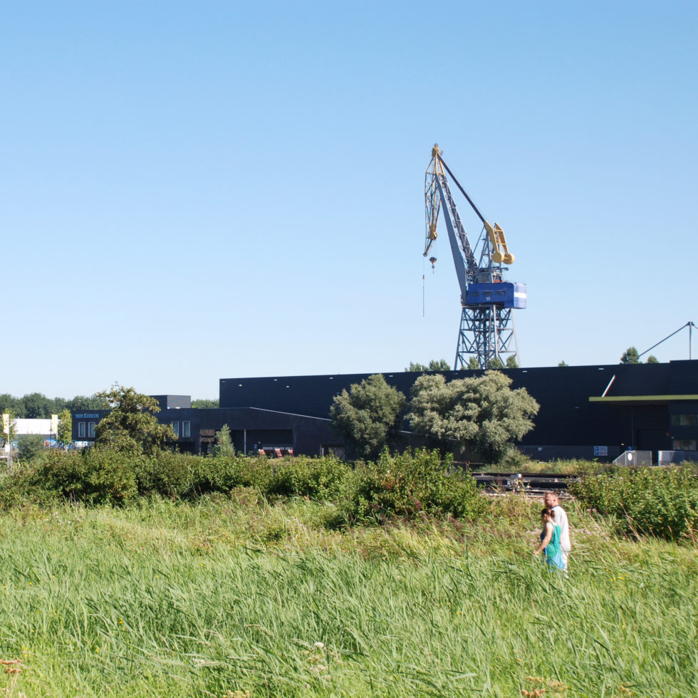 Foto van de excursie naar het gebied tussen Amsterdam en Zaandam; ZaanIJ