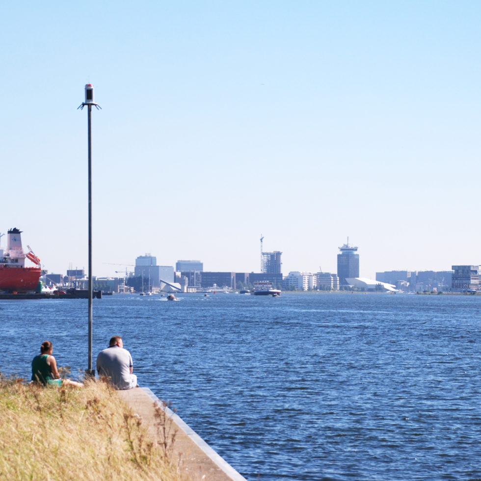 Foto van de excursie naar het gebied tussen Amsterdam en Zaandam; ZaanIJ