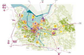 Visiekaart van de Regionale Ruimtelijke Visie Amersfoort.