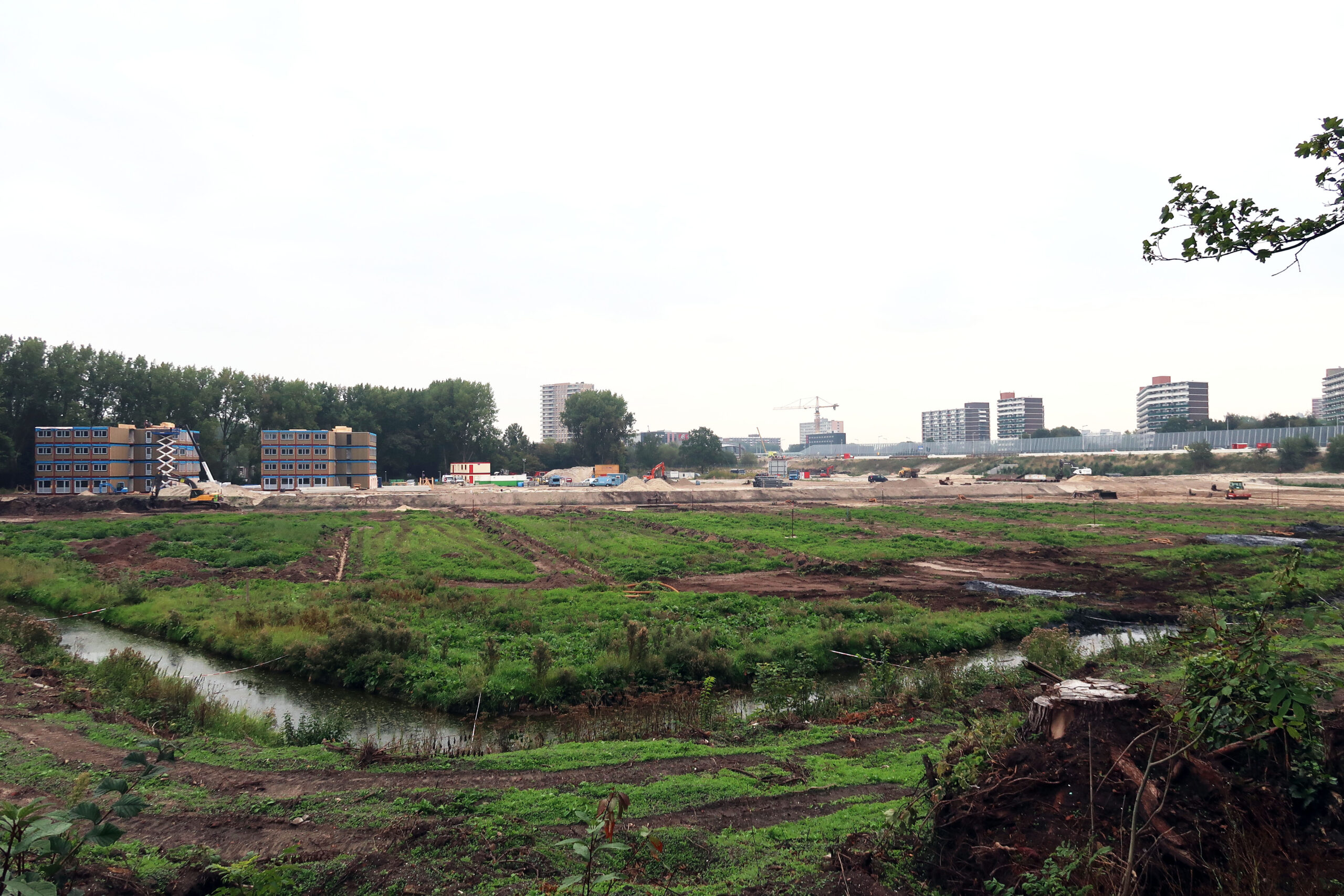 Foto van Elzenhagen in aanbouw. 