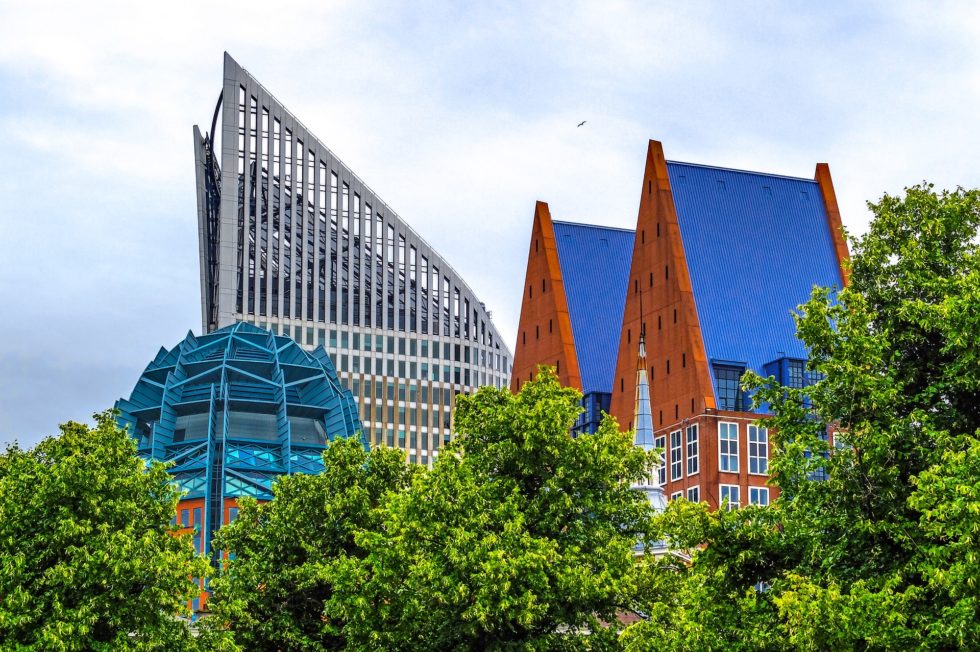 Foto van de skyline van Den Haag waar Wouter spreekt tijdens De Dag van de Stad