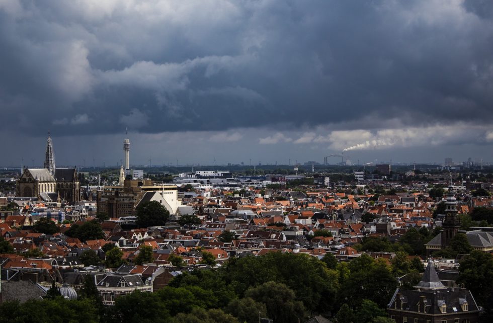 Luchtfoto van Haarlem