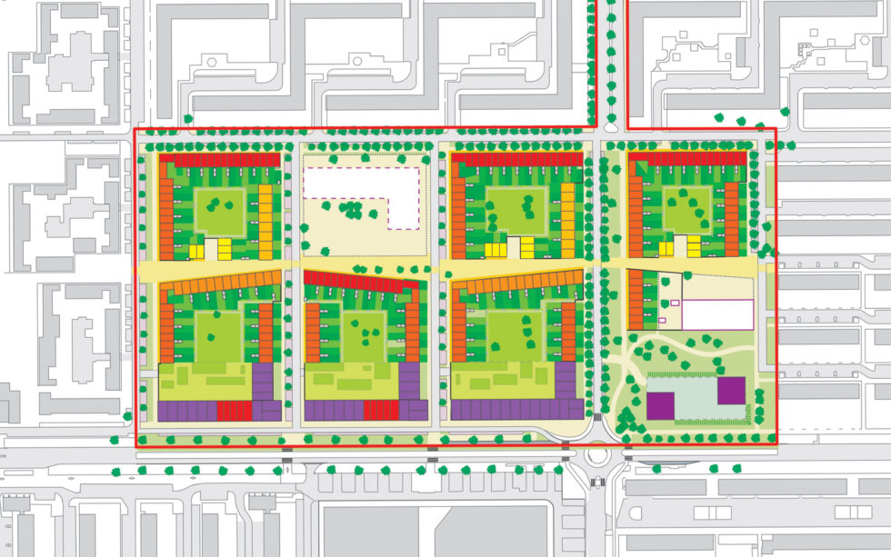 Dit is het stedenbouwkundig plan voor Breehorn